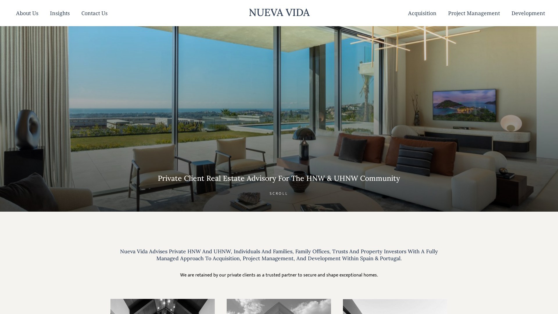 Nueva Vida website